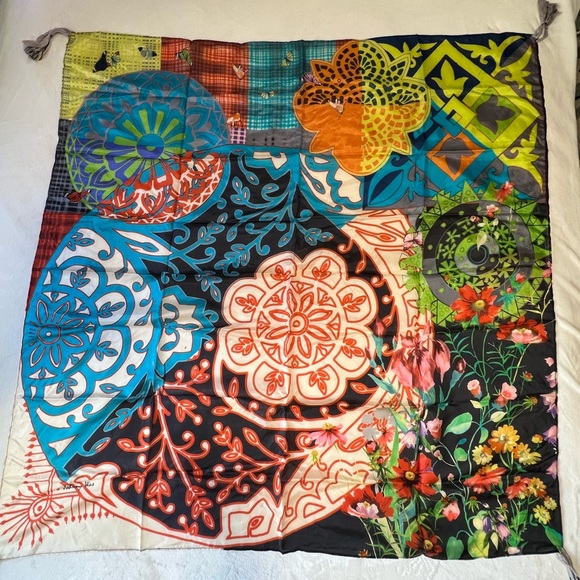 Johnny Was silk scarf - Picture 1 of 4